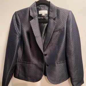 Calvin Klein black and silver blazer